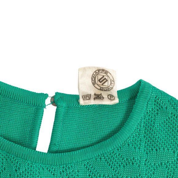 SCHAPIRA (Germany) Trevira Knit Keyhole Armseye Sweater : S - Picture 9 of 9
